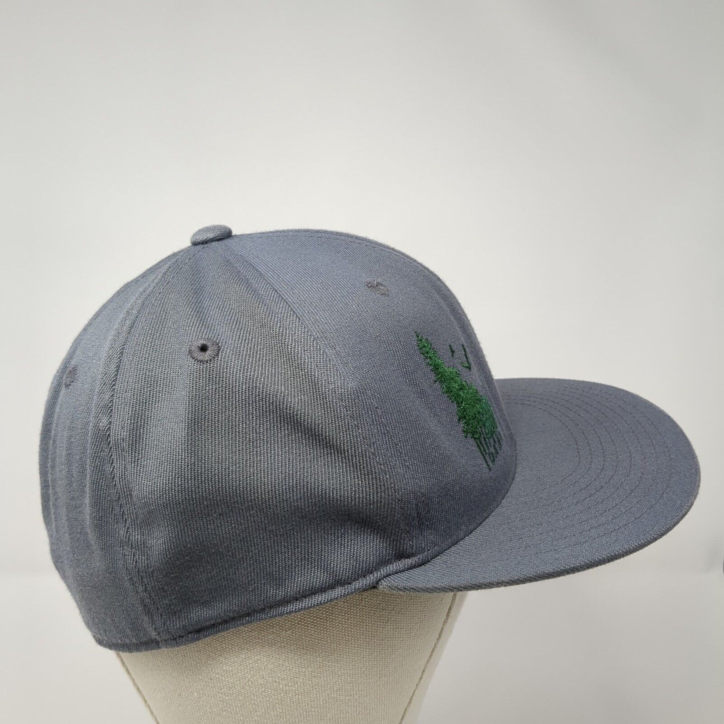 Idaho Fitted Hat Gray 6 7/8-7 1/4 Embroidered 210 Fitted Solid 6 Panel
