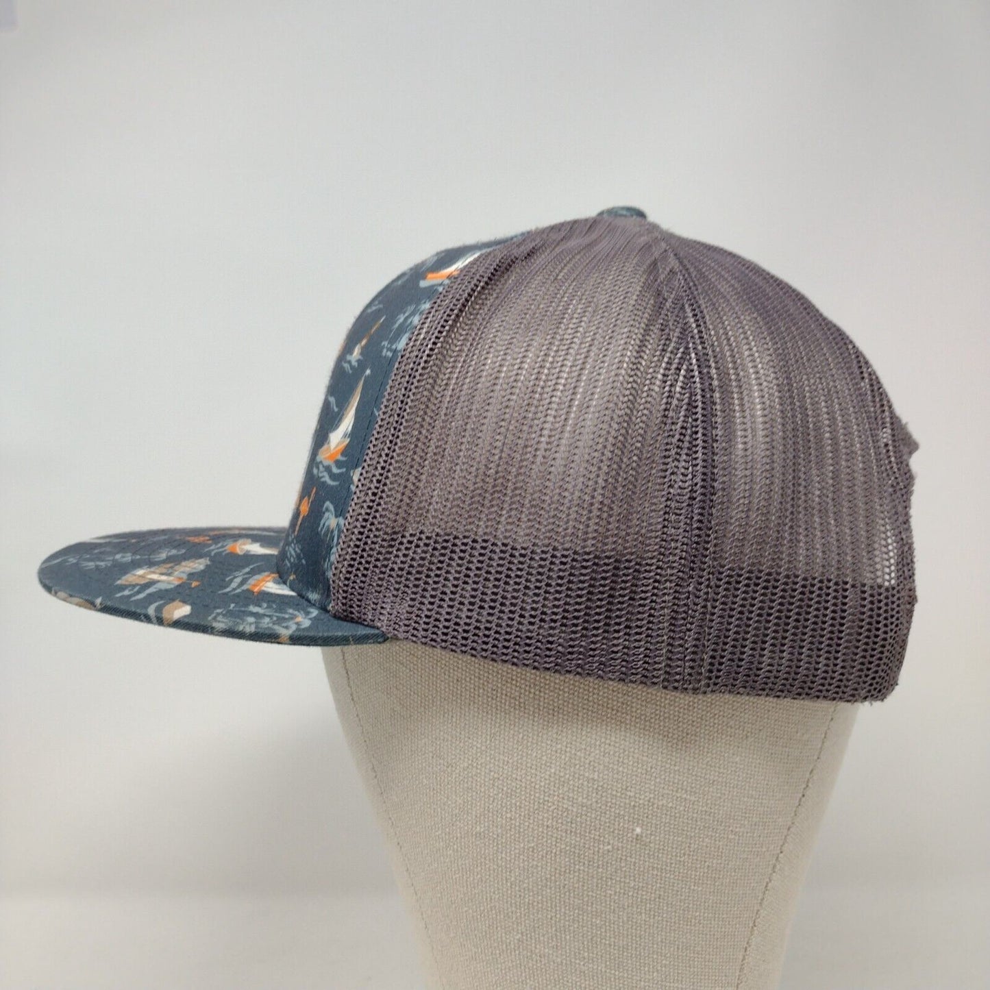 Rip Curl Surf Co Snapback Mesh Back Trucker Hat Multi One Size Flamingo