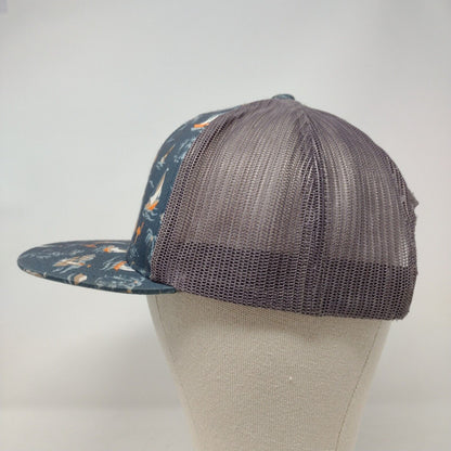 Rip Curl Surf Co Snapback Mesh Back Trucker Hat Multi One Size Flamingo