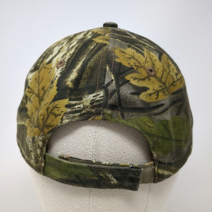 AMG Baseball Cap Hat Green Brown One Size Tire Factory American Flag Camo Leaf