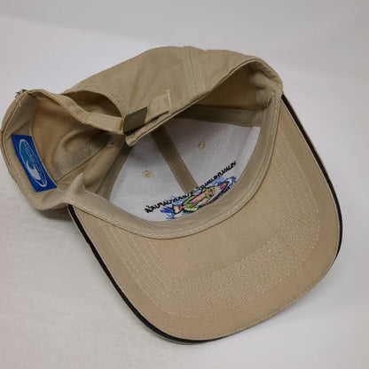 Hawaiian Headwear Baseball Cap Beige One Size Hawaii Fish Embroidered Humu Hat