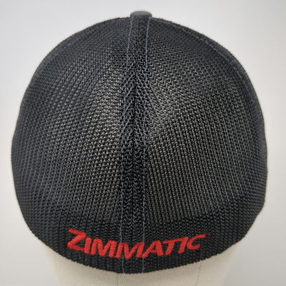 Flexfit Baseball Cap Gray XL Mesh Back Agri-Lines Irrigation Zimmatic Logo Hat