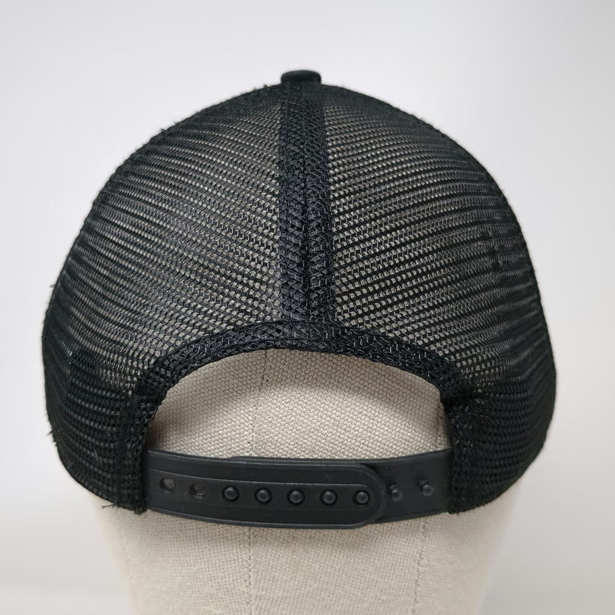 New Era Black Trucker Hat One Size Pecht Farms Onion Embroidery Mesh Back Snap