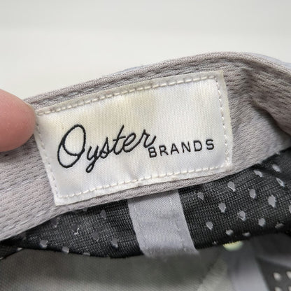 Oyster Brands Trucker Hat Gray One Size Snapback Rope Perf Golf Patch Breathable