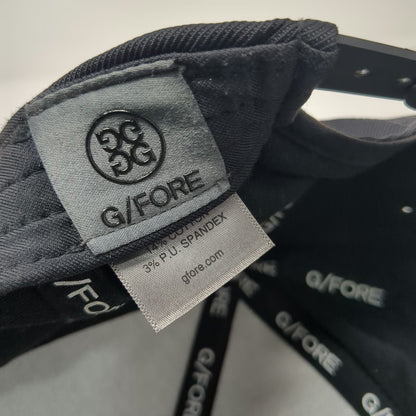 G/FORE Snapback Hat Black One Size Verde 3D Embroidery Golf Nylon Blend Tech