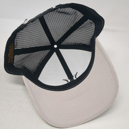 Hurley Trucker Hat Gray Black One Size Mesh Back Snapback Embroidered Logo