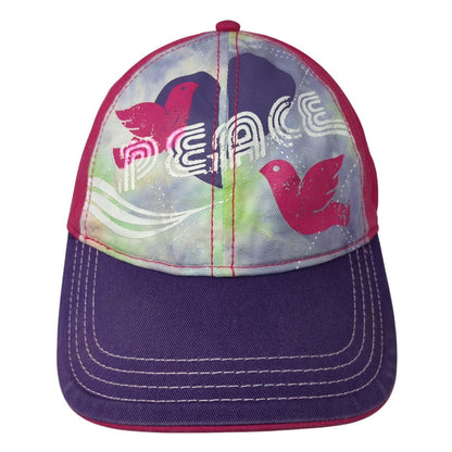 Peace Strapback Hat Multicolor OS Adjustable Colorblock Vented Holes Concept One