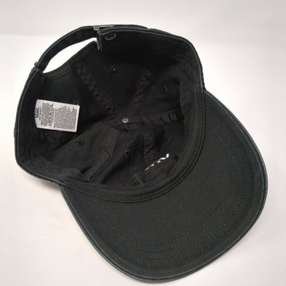 VANS Off The Wall Slideback Hat Black One Size Adjustable Embroidered 6 Panel