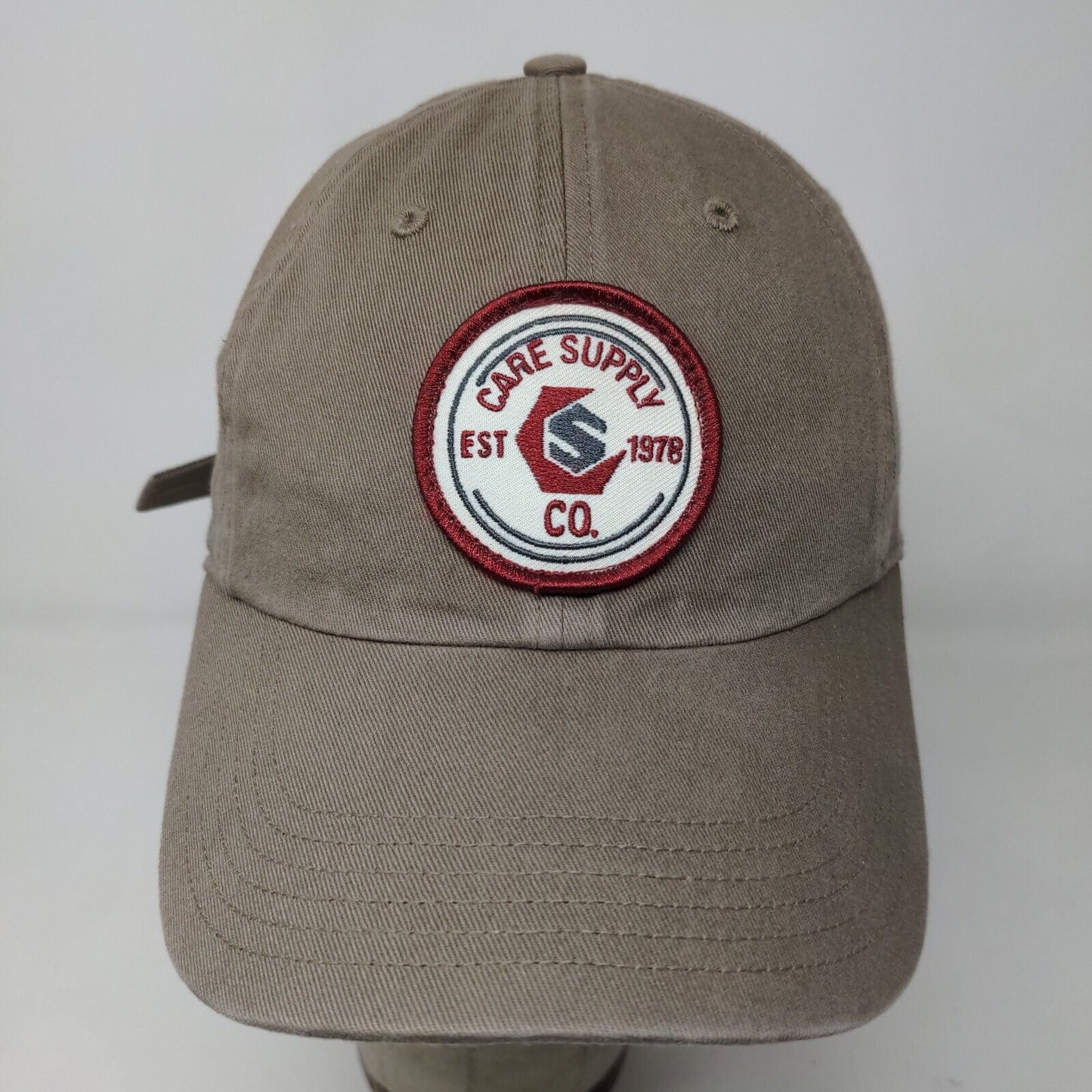 Richardson Men's Slideback Hat Brown Size M/L Embroidered Care Supply Logo #320