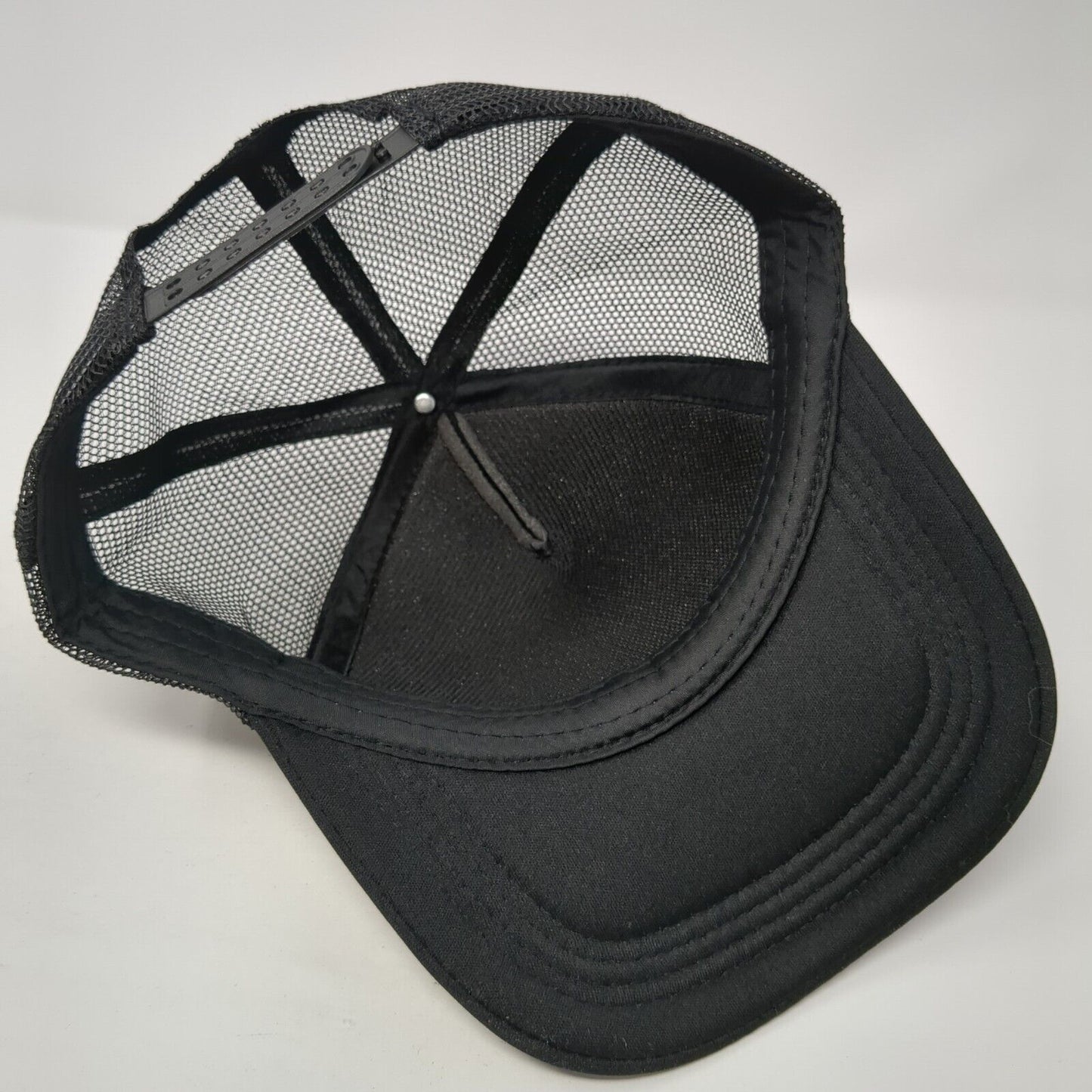 Alright Stay Groovy Snapback Trucker Hat Black One Size Adjustable Mesh Back