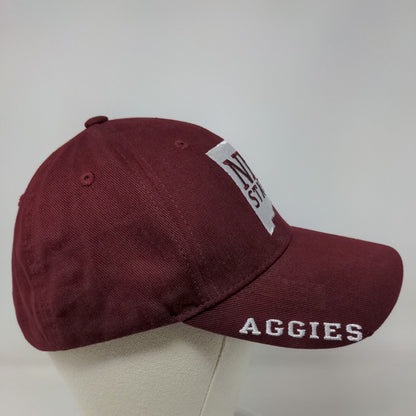 Russell Athletic Mens Strapback Hat Red Embroidered New Mexico State Aggies Logo