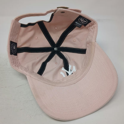 New York Yankees MLB '47 Baseball Cap Pink One Size Slideback Cotton Logo Hat