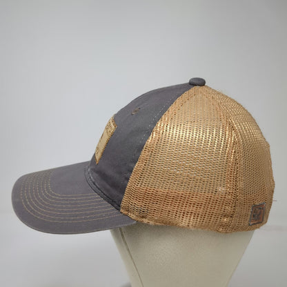 The Game Trucker Hat Gray One Size Pismo Beach California Bear Patch Snapback