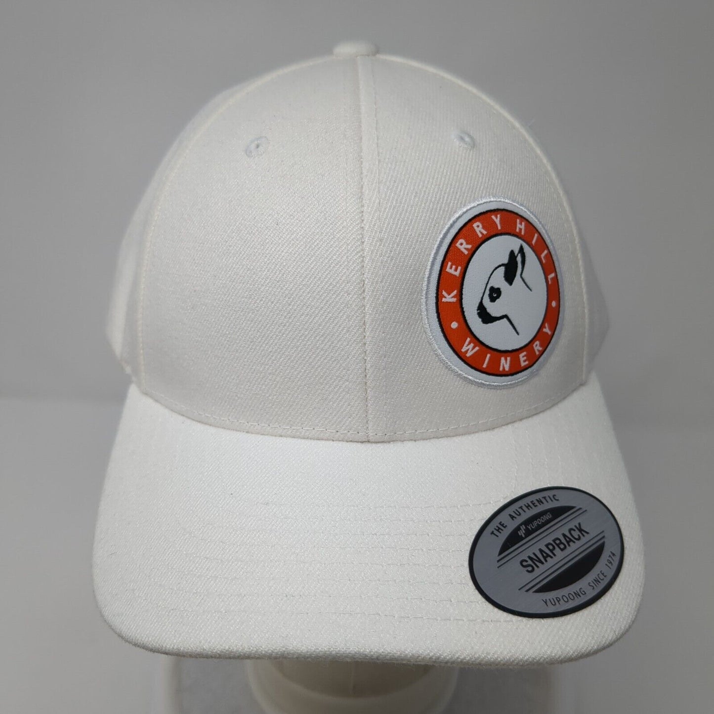 Kerry Hill Winery Snapback Hat White One Size Adjustable Yupoong