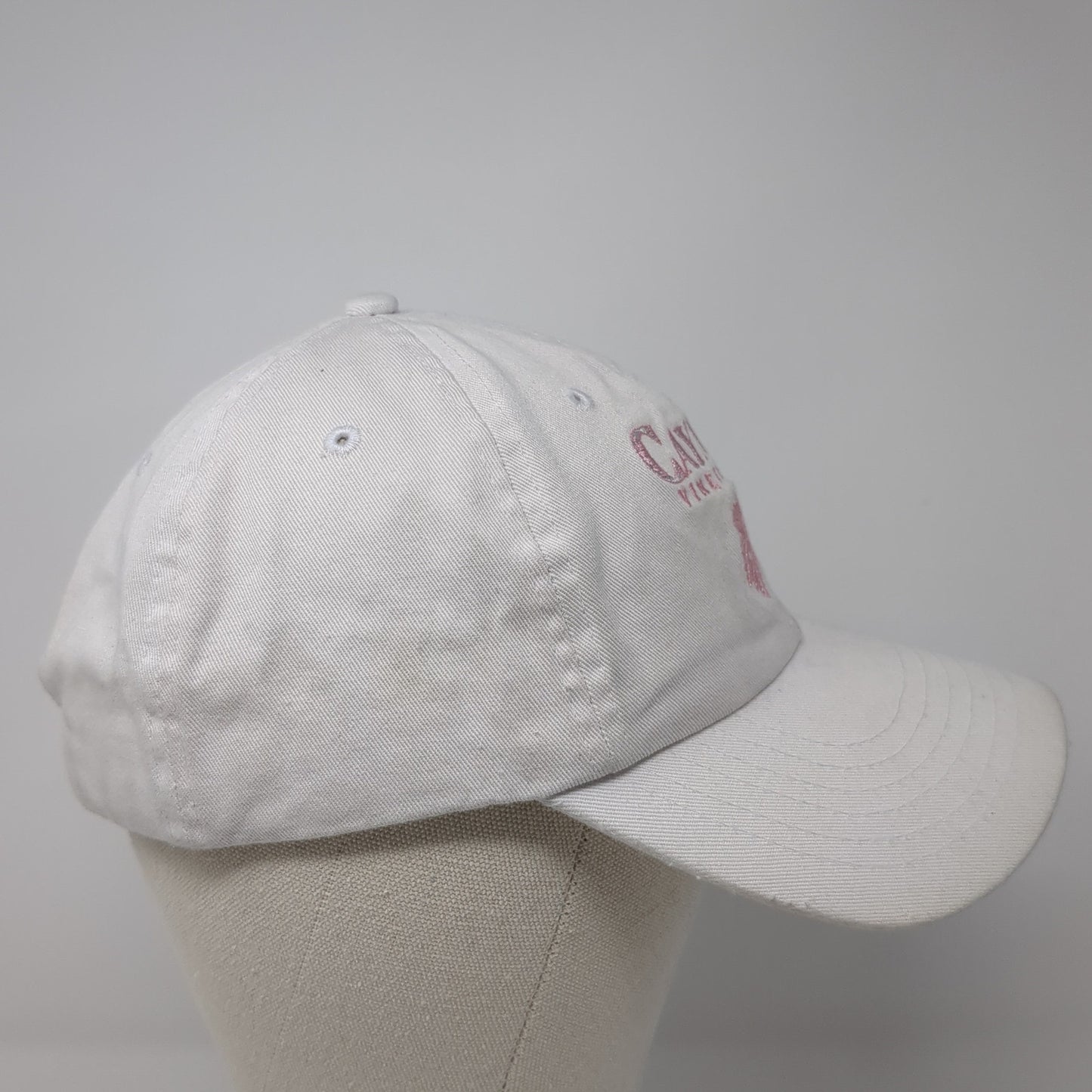 Caymus Vineyards Slideback Baseball Cap White One Size Adjustable Base Camp