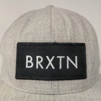 Brixton Men's Snapback Hat Gray Embroidered Logo Adjustable BRXTN