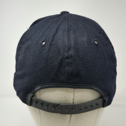 Blue Snapback Hat M NAVSECGRUACT Winter Harbor Naval Security Group Vintage