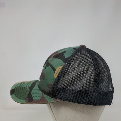 The Classics Yupoong Snapback Trucker Hat Camo One Size Embroidered