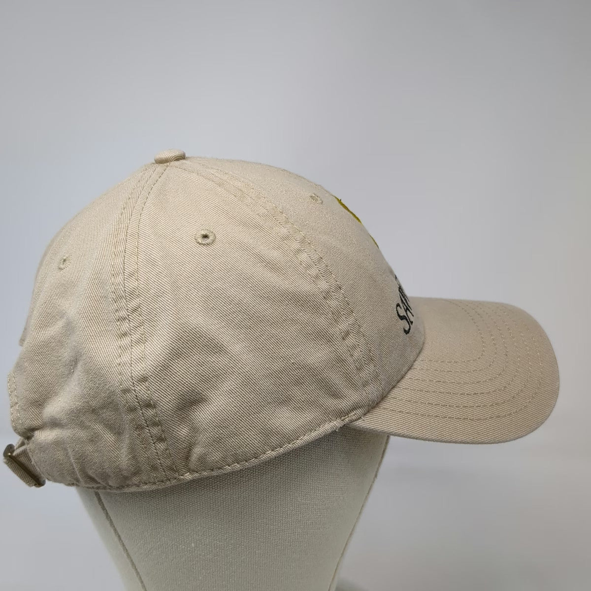 Smithsonian Baseball Cap Beige One Size Save the Bees Flower Embroidered Hat