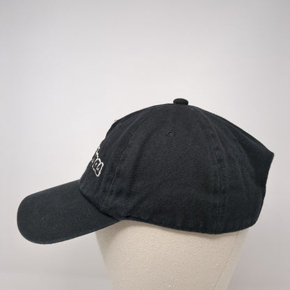 Buenas Vibras Slideback Hat Black One Size Adjustable Leather Strap