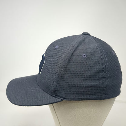 Travis Mathew Baseball Cap Gray M Fitted Flexfit Logo Stretch Polyester Golf Hat