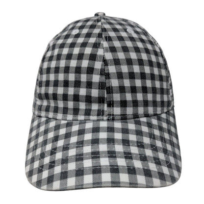 Unbranded Strapback Hat Multicolor OSFM Adjustable Gingham Vented Holes