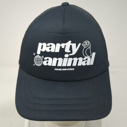 Port Authority Trucker Hat Black One Size Party Animal House and Hyrox Mesh Back