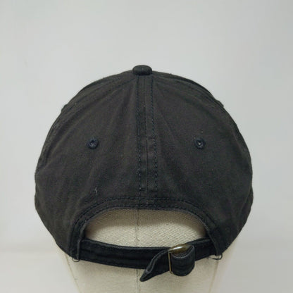 Unbranded Slideback Hat Black OSFM Adjustable Blank 6 Panel Solid