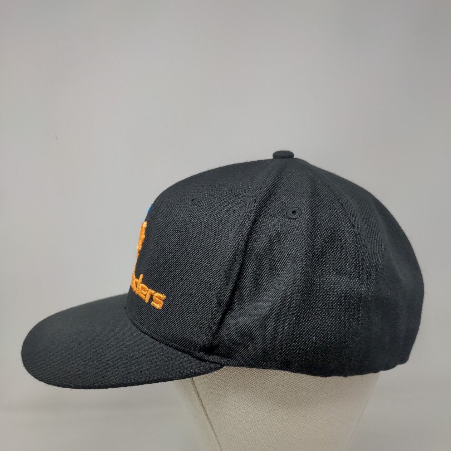 RotoGrinders Snapback Hat Black One Size Embroidered Big Accessories