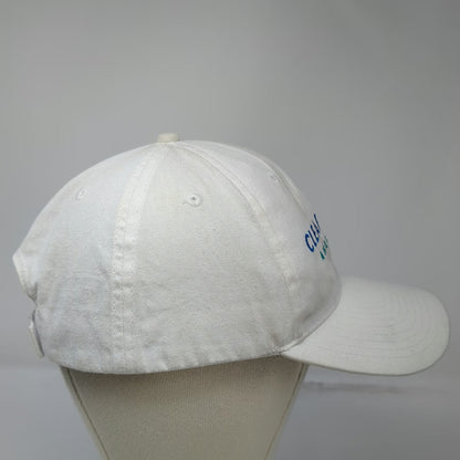 Hit Baseball Cap White One Size Clearwater Analytics Cotton Strapback Hat