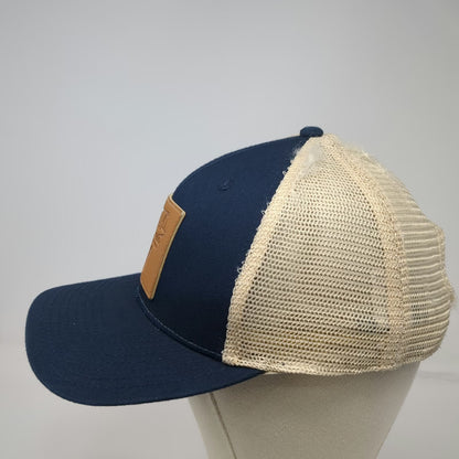 Mossy Oak Fishing Trucker Hat Blue One Size Snapback Mesh Logo Patch Bass Fish