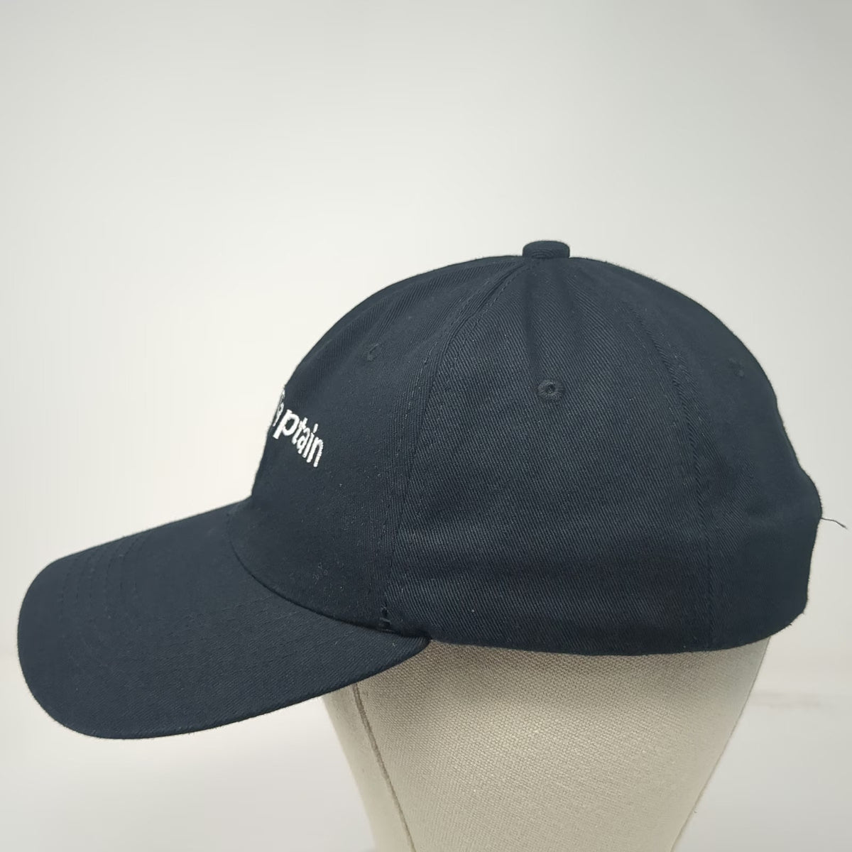 Credit Captain NetNow Logo Baseball Cap Black One Size Slideback Cotton Hat