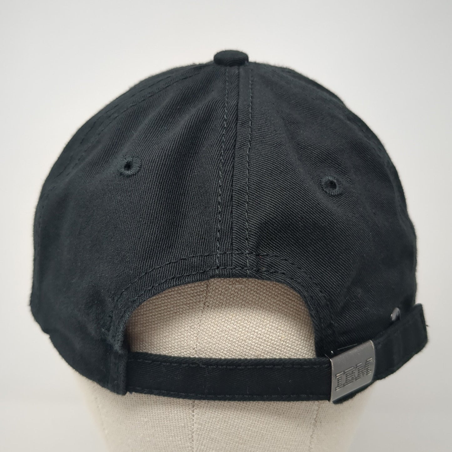 IBM Slideback Hat Black One Size Adjustable Embroidered Logo Outdoor