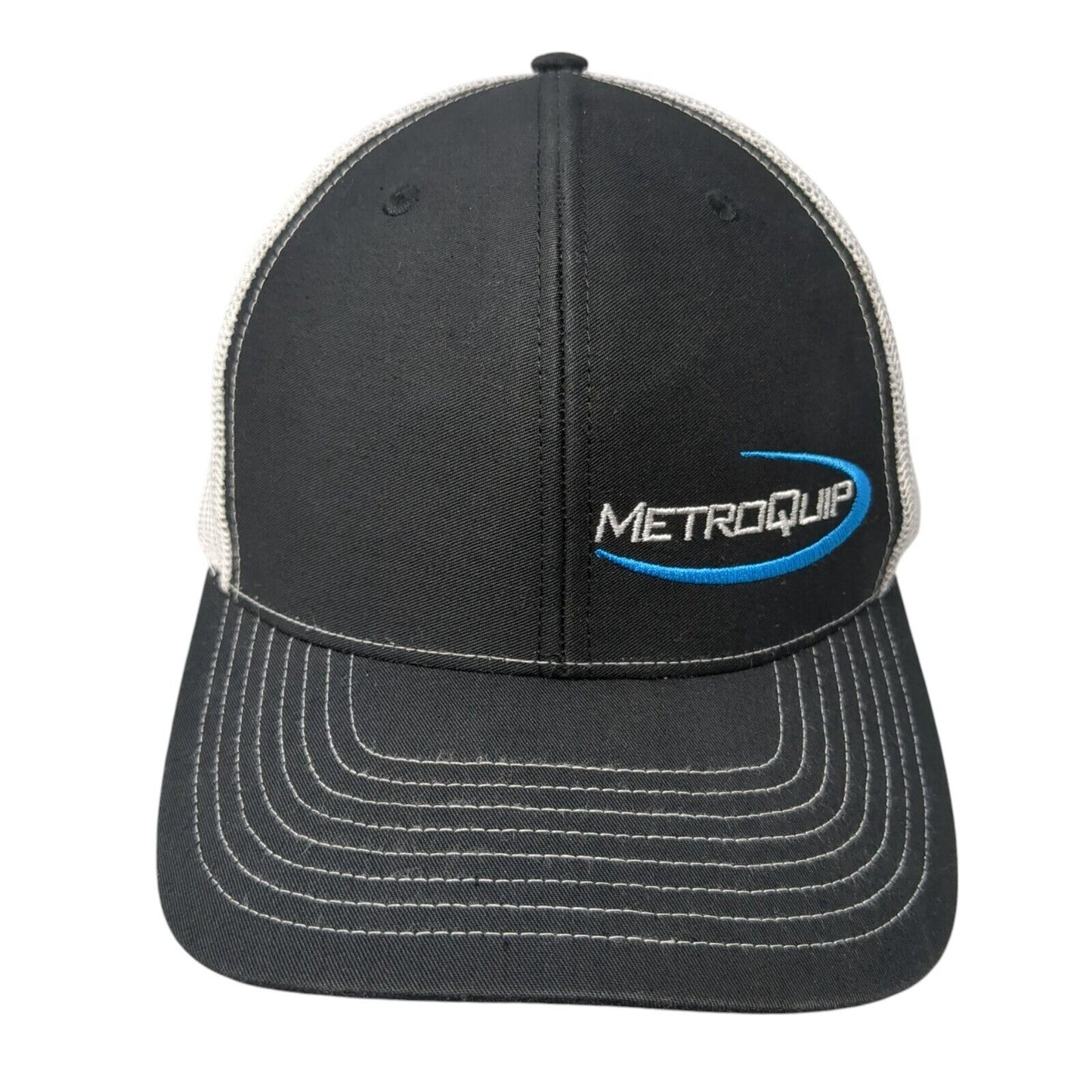 MetroQuip Snapback Mesh Back Trucker Hat Black One Size Richardson