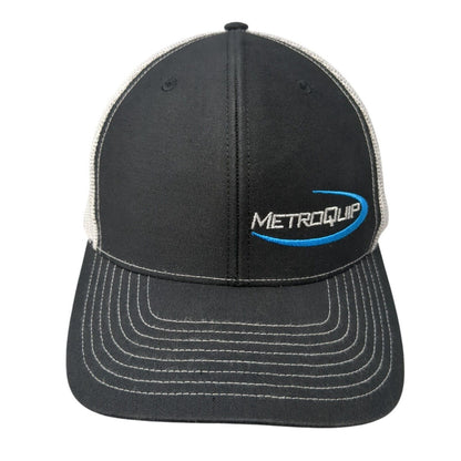 MetroQuip Snapback Mesh Back Trucker Hat Black One Size Richardson