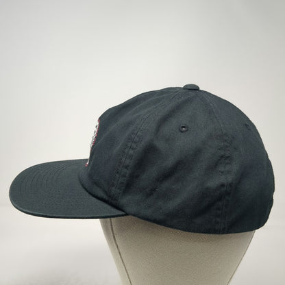 Vans 5 Panel Black One Size Checkerboard Hat Snapback Flat Brim Off The Wall