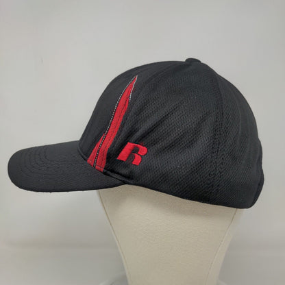 Russell Athletic Men's Strapback Hat Black Arkansas Razorbacks Embroidered Hog