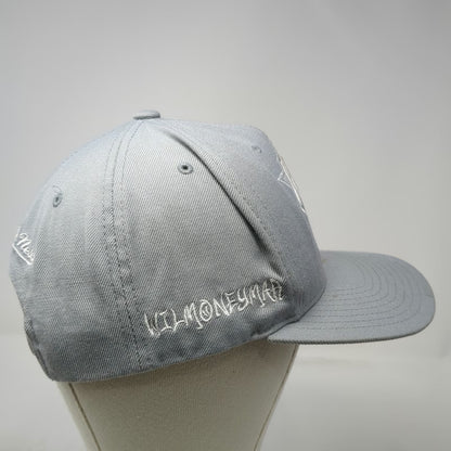 Mitchell & Ness NBA New York Knicks Snapback Hat Gray White One Size Embroidered