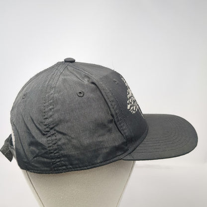 Triangle 5 Panel Gray One Size Hat Galveston Island Shark Fish Graphic Strapback