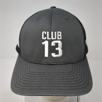 Club 13 Snapback Trucker Hat Gray One Size Bryan Casey Construction