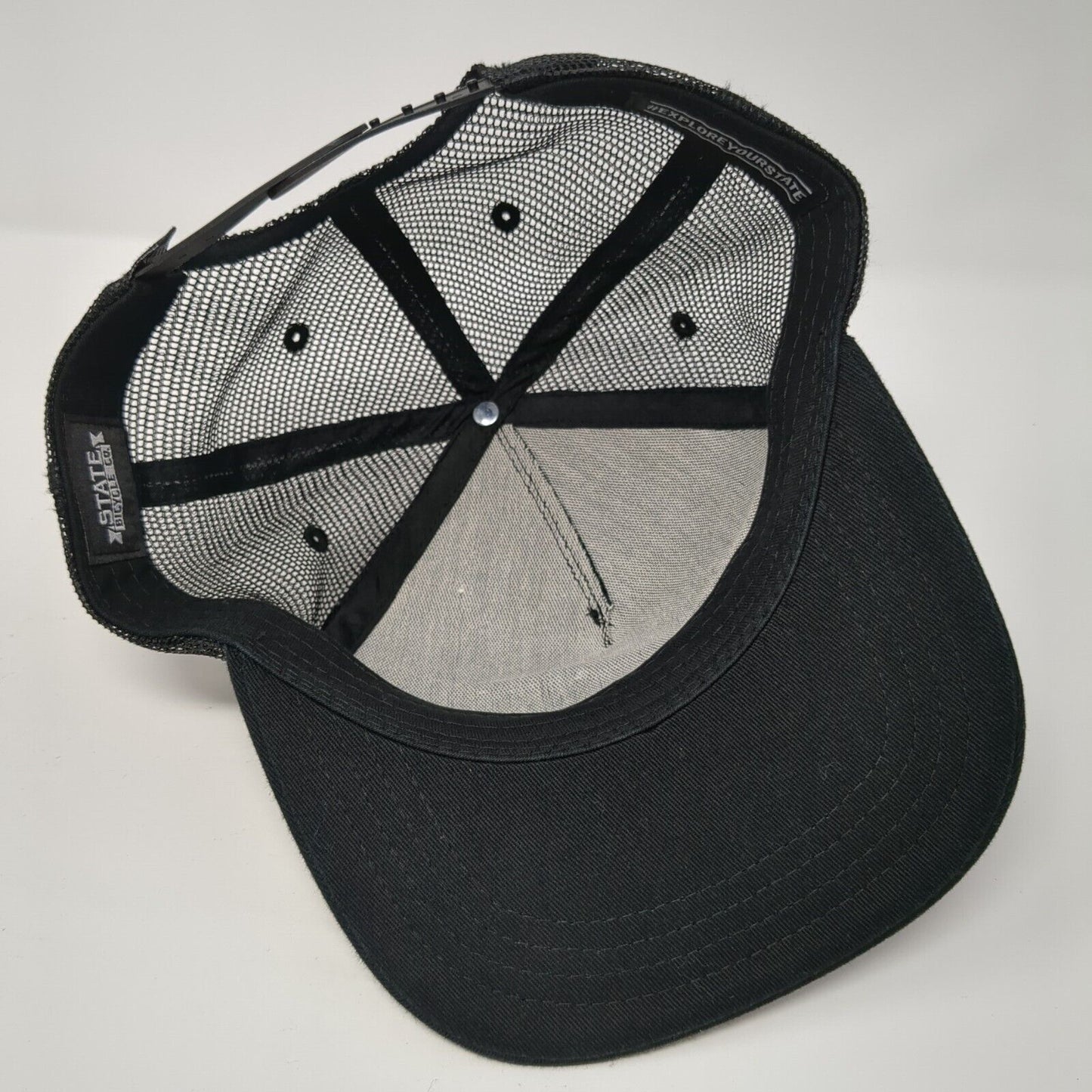 State Bicycle Company Snapback Trucker Hat Black One Size Mesh Back