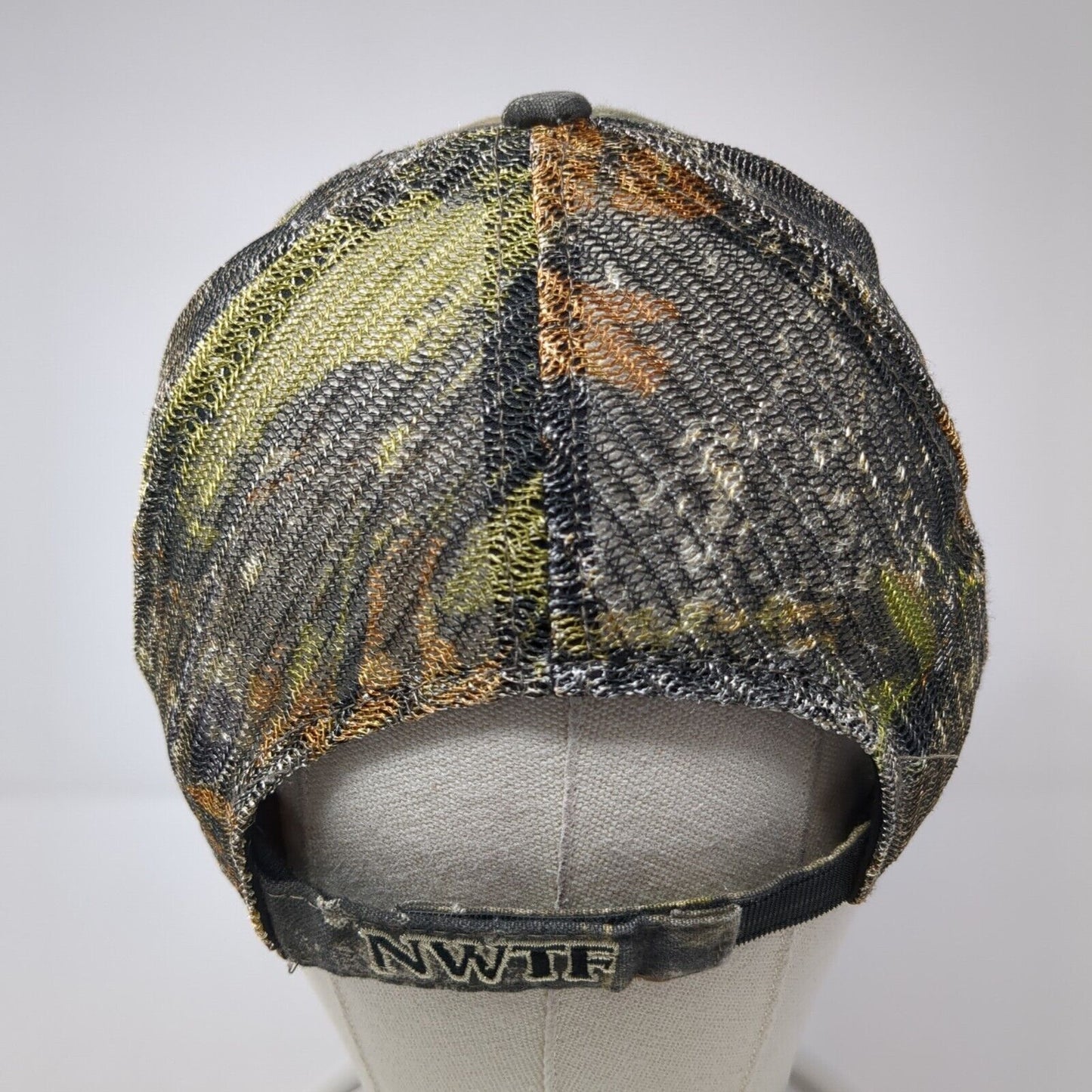 NWTF Conserve Hunt Share Strapback Trucker Hat Camo One Size Adjustable