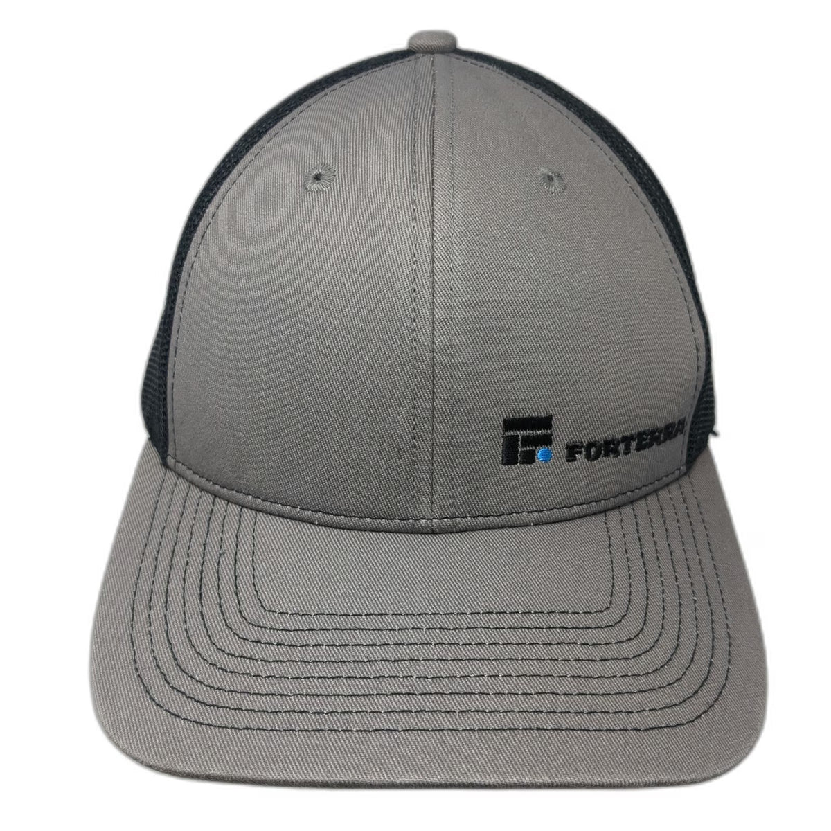 Outdoor Cap Trucker Hat Gray One Size Mesh Back Snapback Forterra Logo Hat Black