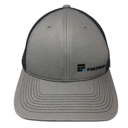 Outdoor Cap Trucker Hat Gray One Size Mesh Back Snapback Forterra Logo Hat Black