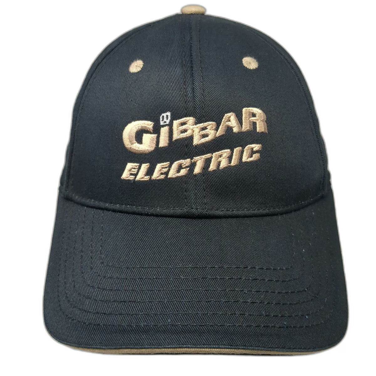 Otto Baseball Cap Black One Size Gibbar Electric Organic Cotton Strapback Hat