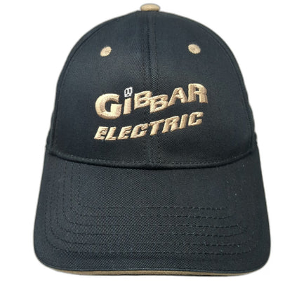Otto Baseball Cap Black One Size Gibbar Electric Organic Cotton Strapback Hat