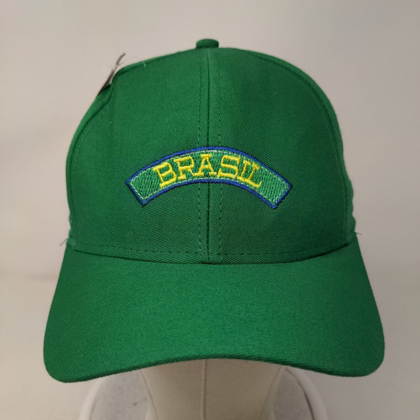 Authentic Brasil Brazil Slideback Hat Green Embroidered Logo W/Tags