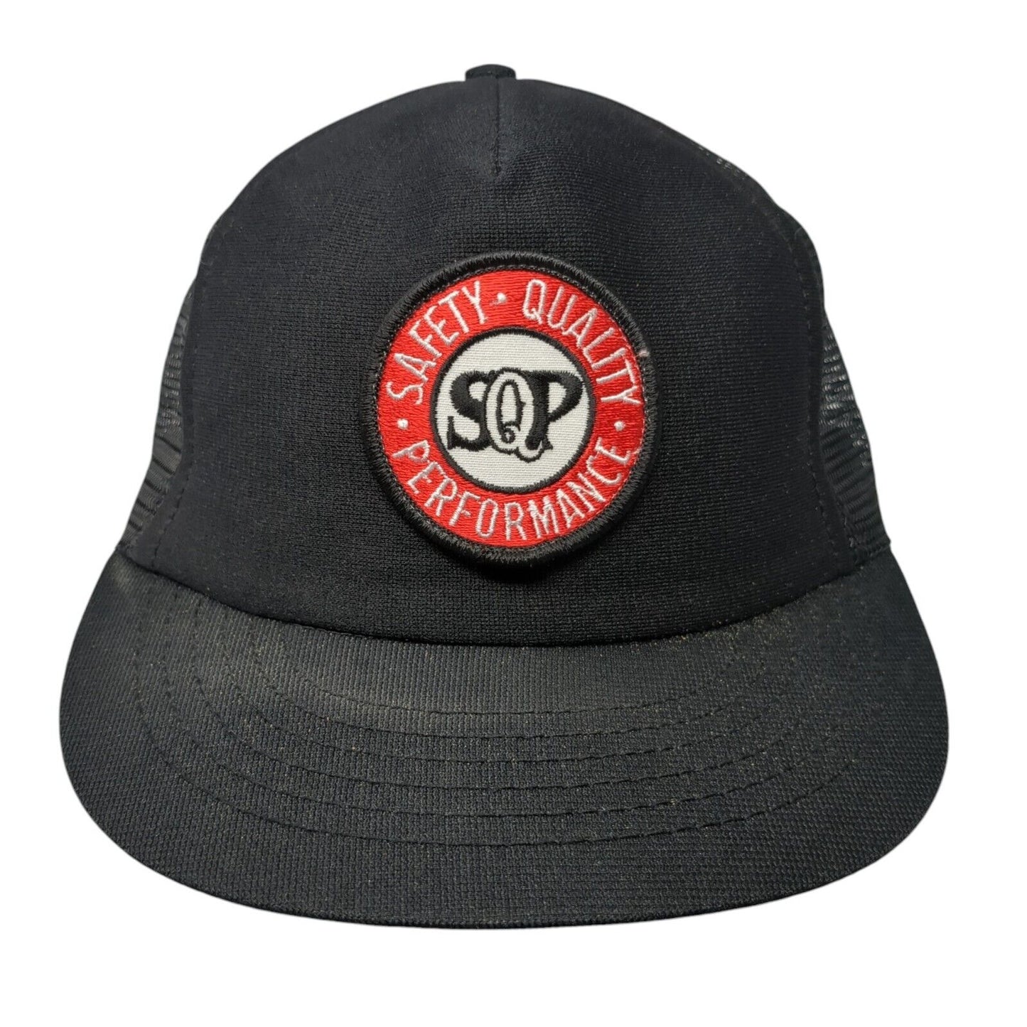 Safety Quality Performance Trucker Hat Black OS Adjustable Mesh Back Stylemaster