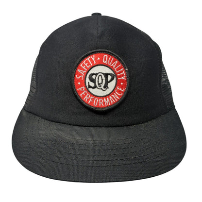 Safety Quality Performance Trucker Hat Black OS Adjustable Mesh Back Stylemaster