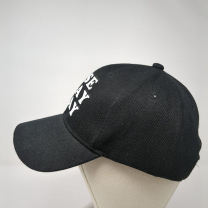 Rise Pray Slay Strapback Hat Black One Size Adjustable Vented Holes 6 Panel